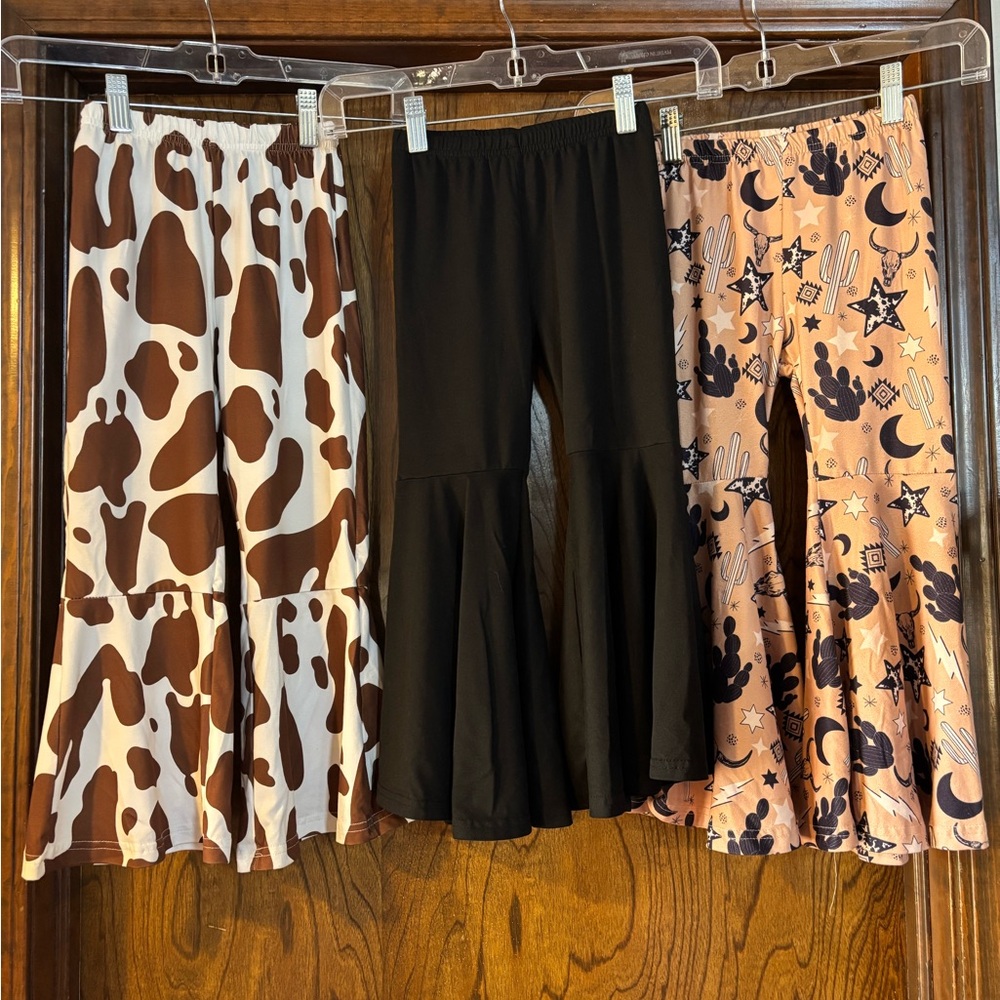 Stylish Kids Flared Bottoms - Brown, Black, Tan